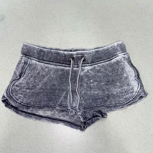 Distressed Gray Lounge Shorts